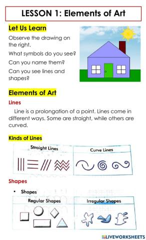 Elements of arts