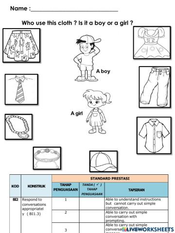 Clothes For Boy and Girl