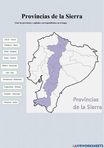Provincias de la Sierra