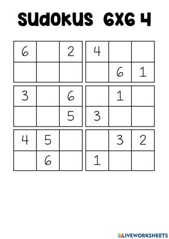 Sudoku 6x6.4