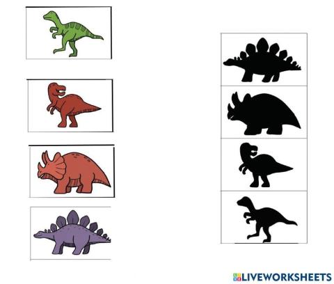 Sombras dinosaurios