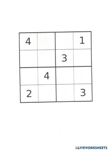 Sudoku iniciación