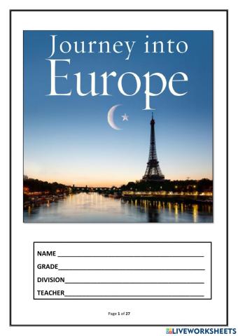 Europe-Geography British curriculum grade 7