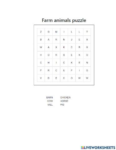 Farm animals (6)