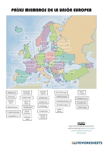 Mapa Unión Europea - CC