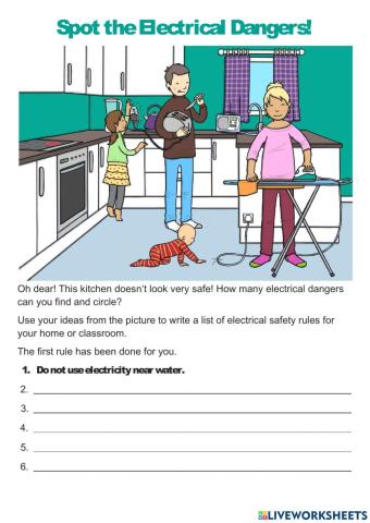Safety with electricity