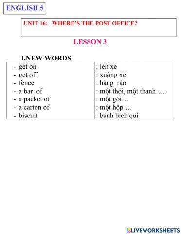 English 5- unit 16- lesson 3