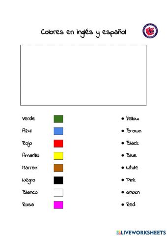 Los colores en inglés y español