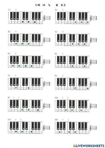 피아노 코드