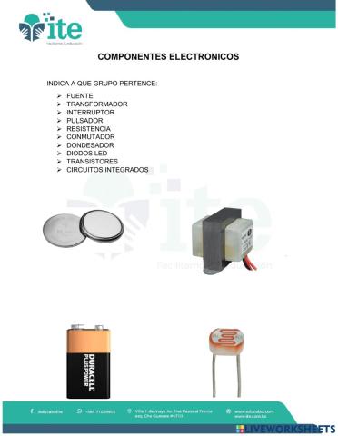Componentes electronicos