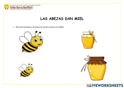 Las abejas dan miel