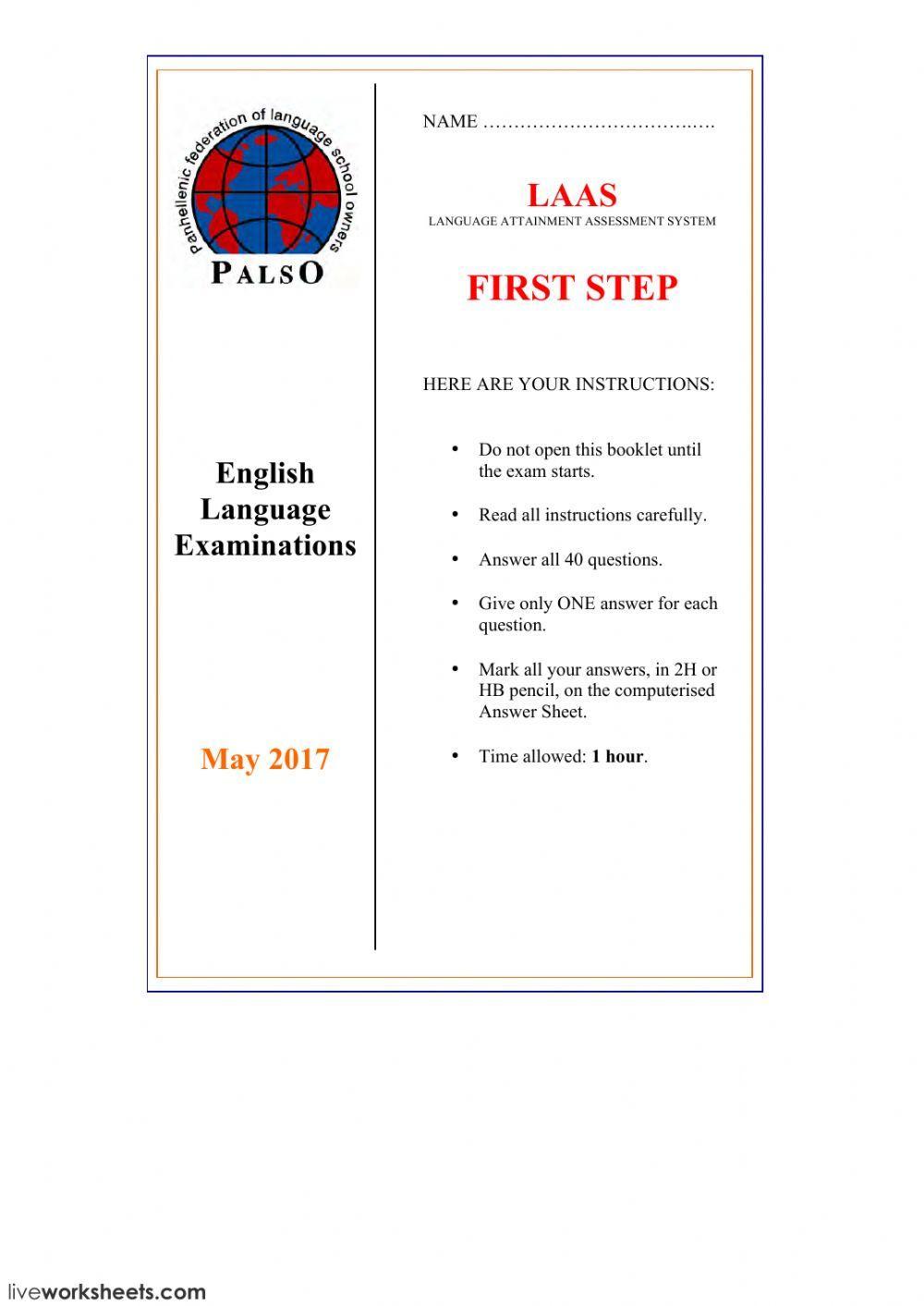 LAAS FIRST STEP MAY 2017