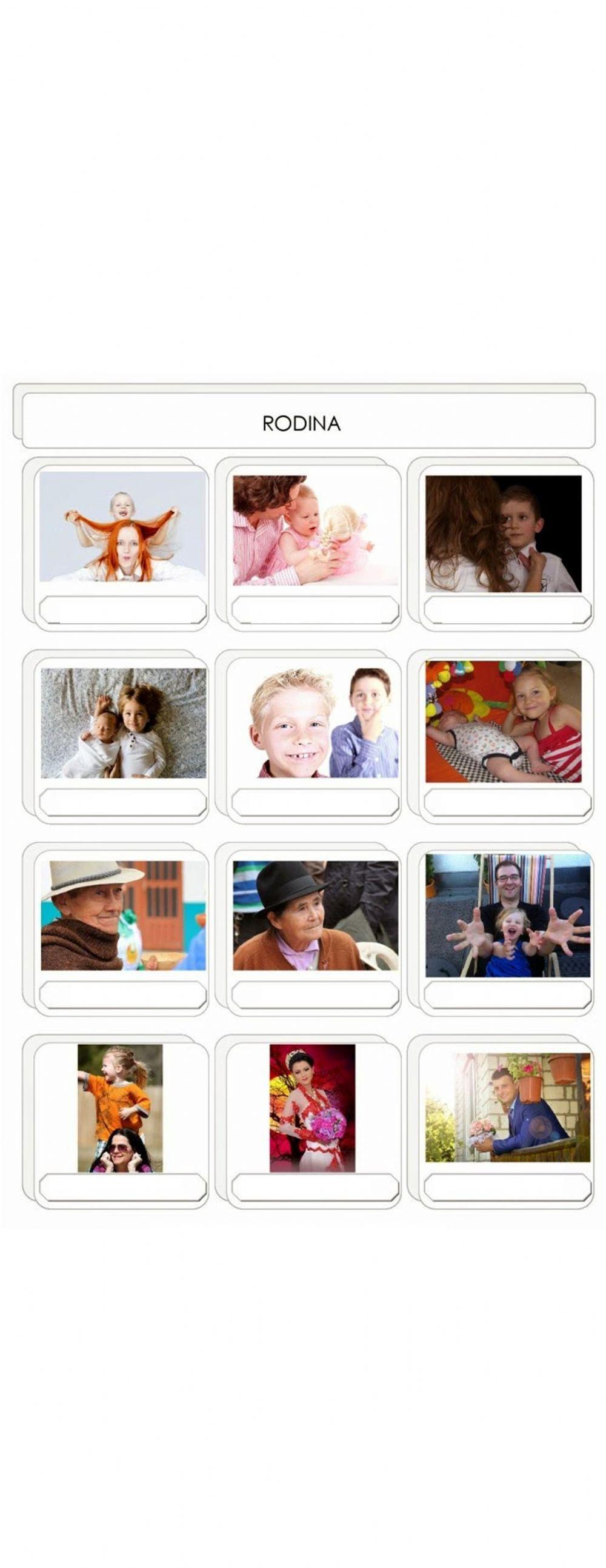 Rodina (Czech Vocabulary online exercises: Family - video and an interactive game)
