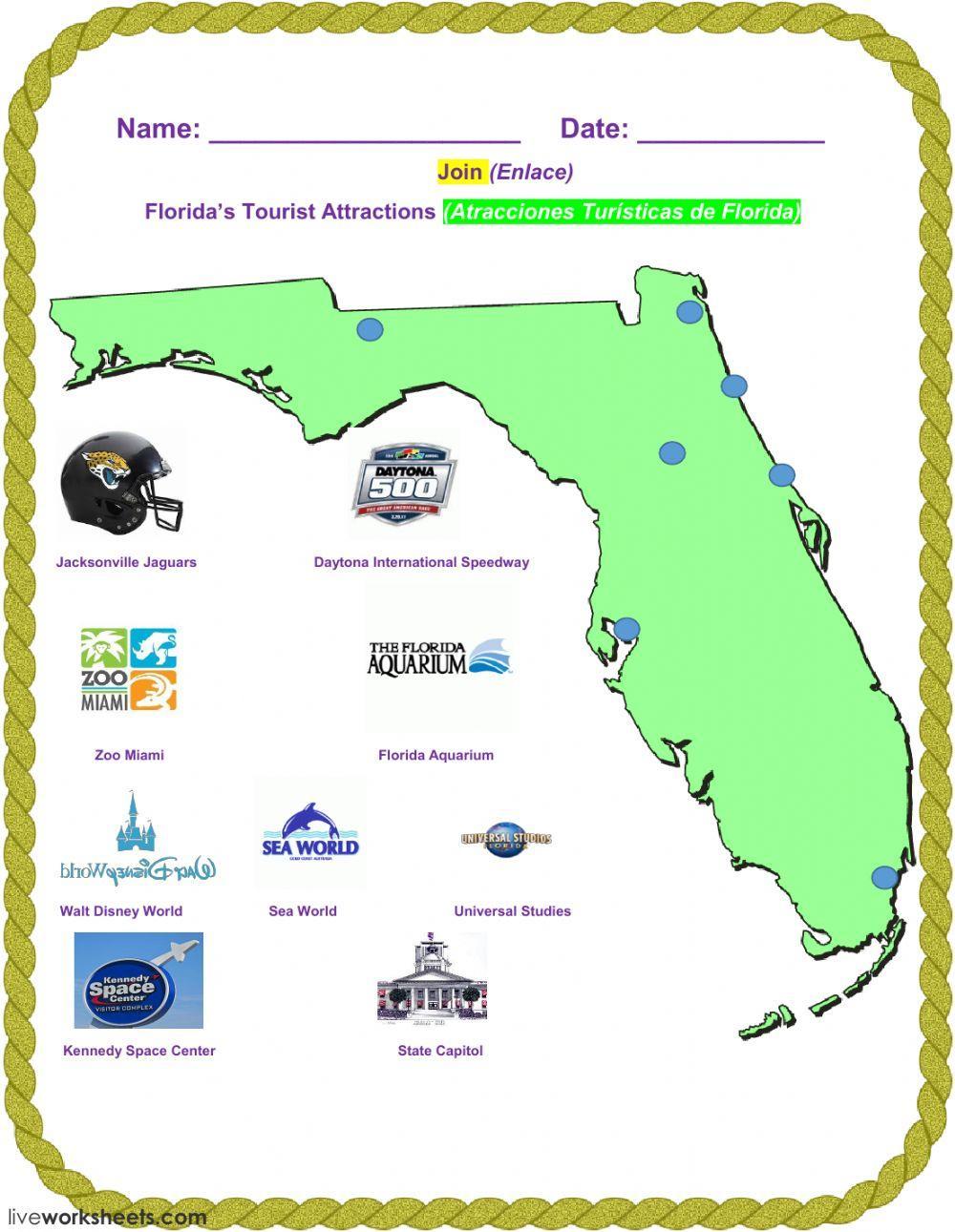 Florida’s Tourist Attractions - 1B