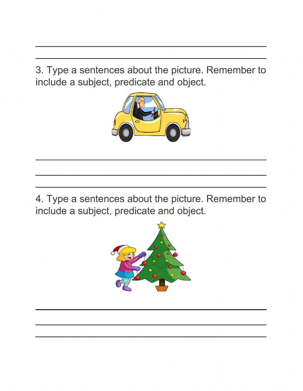 Constructing subject and predicate