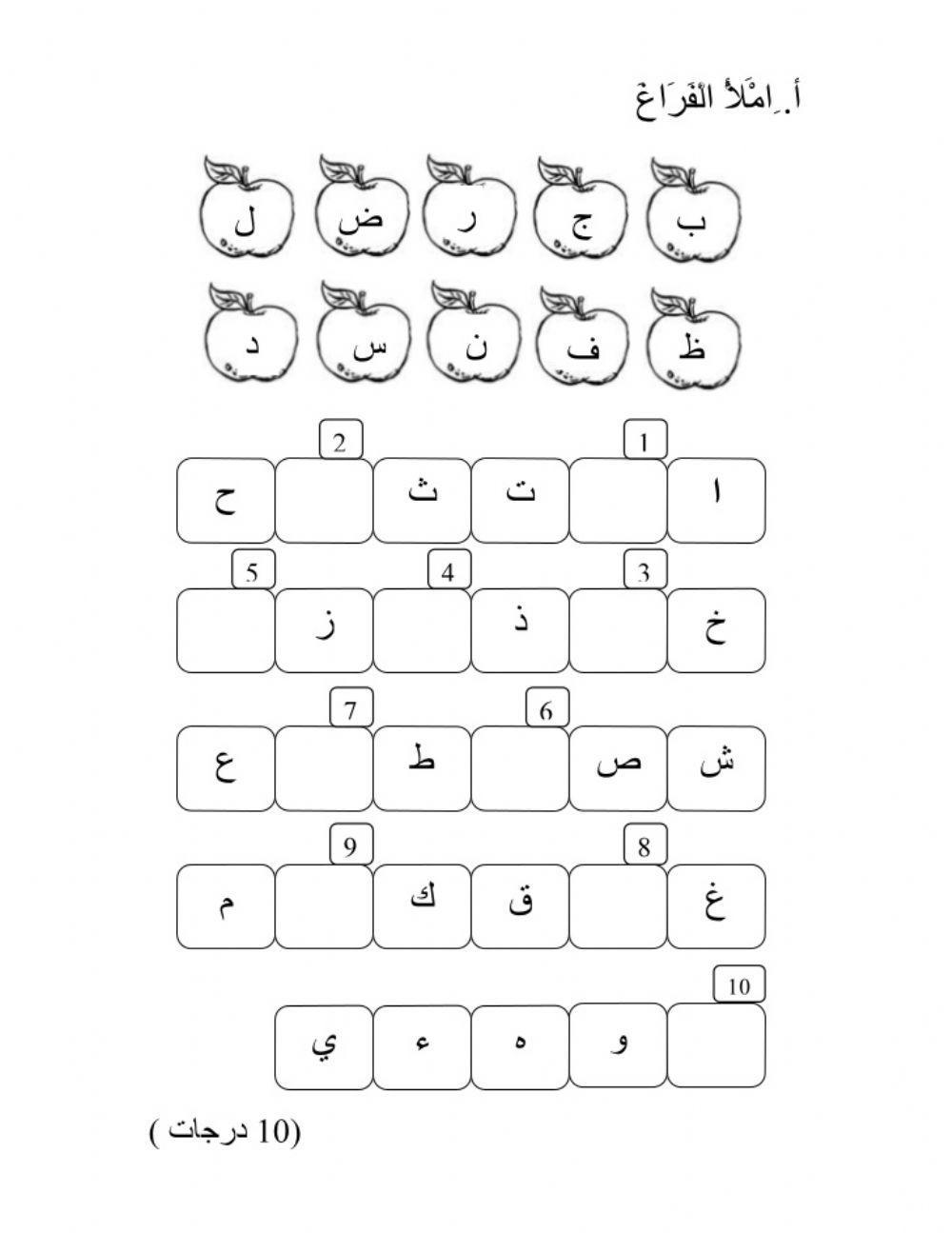 Bahasa arab huruf hijaiyyah