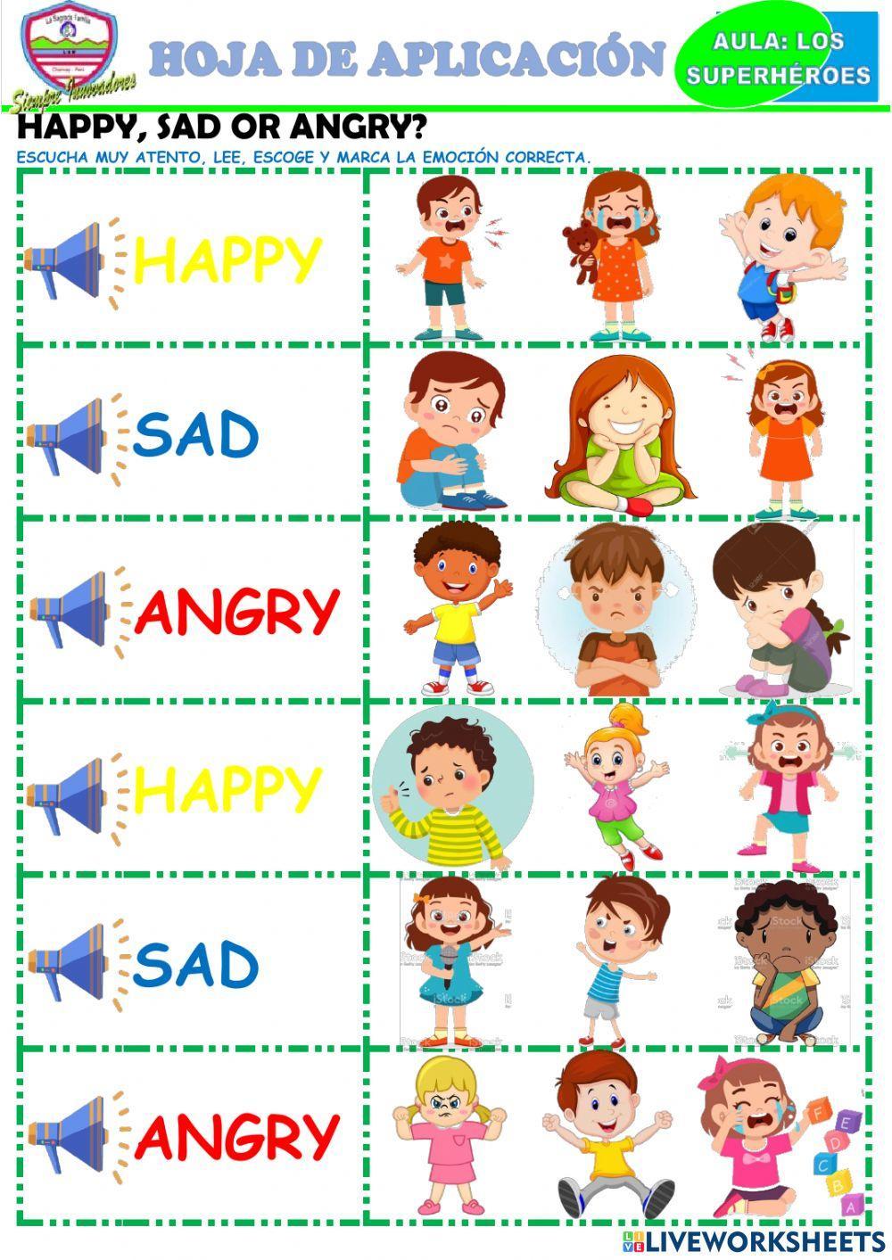 Happy, sad or angry?
