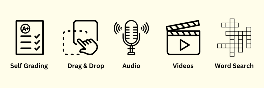 Interactive worksheet options