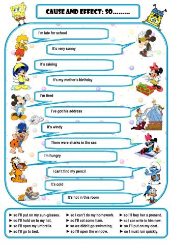 Cause and effect: so...