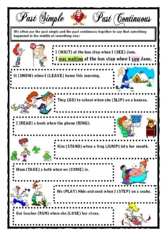 Past simple and past continuous