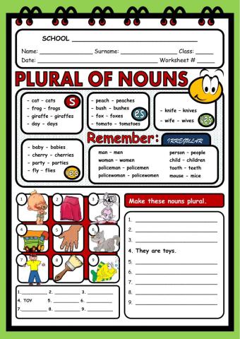 Plural of nouns