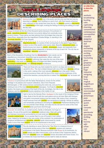 Useful language: Describing Places