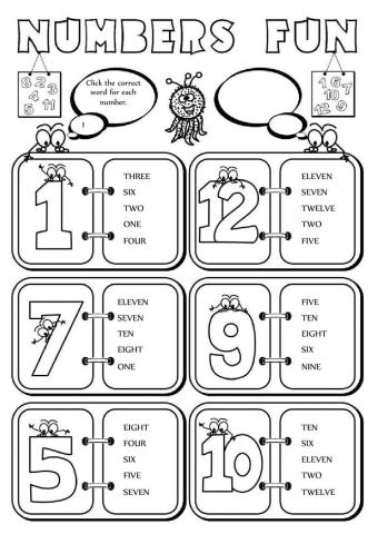 Numbers fun (1-12)