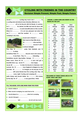 Cycling with friends in the country