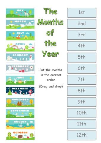 The months of the year