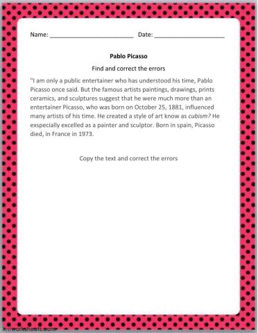 Correct Text Exercises - 2