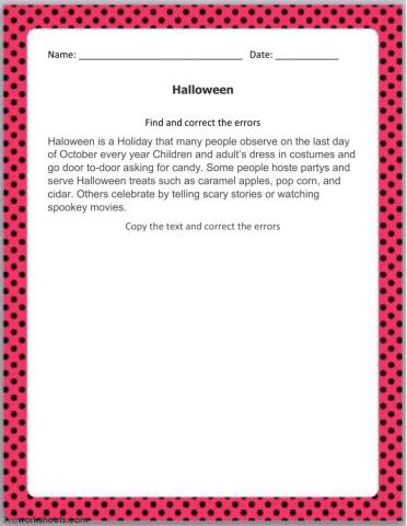 Correct Text Exercises - 3