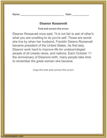 Correct Text Exercises - 4