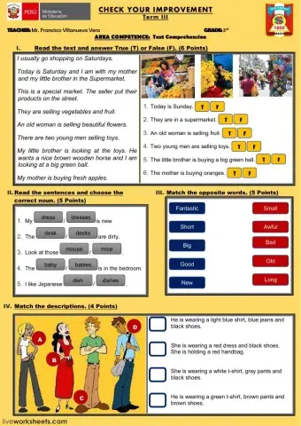 Test Present Continuous Tense
