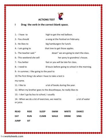 ACTIONS TEST