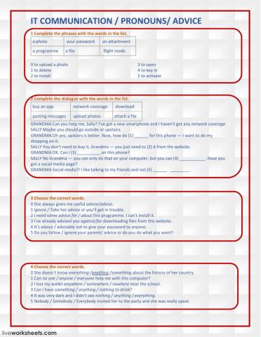 IT communication, pronouns and advice