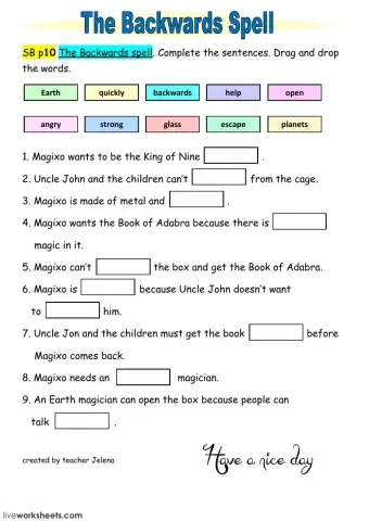 The Backwards Spell Chatterbox 4