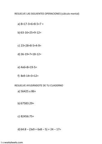 Matemáticas Cálculo