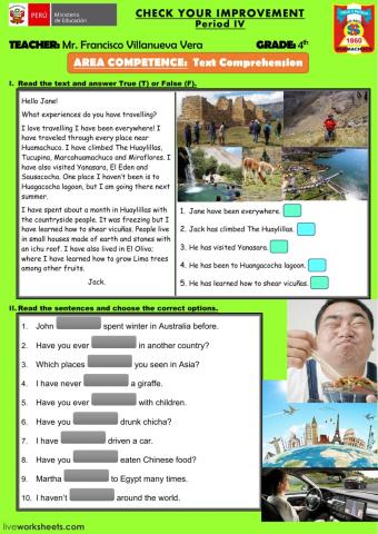 Text Coprehension Test