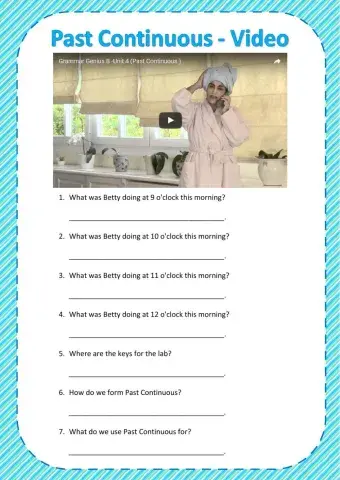 Past Continuous - Video