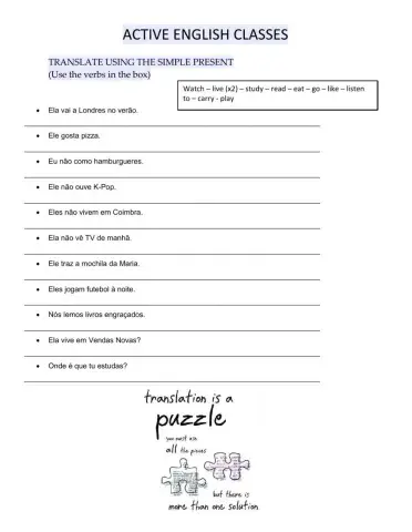 Translation and word order