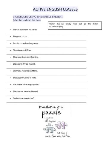 Translation and word order