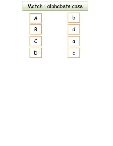 Matching:alphabet case