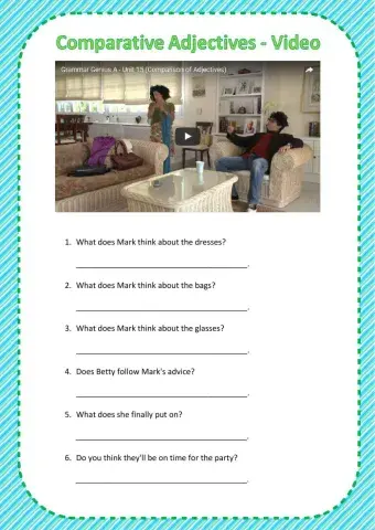 Comparative Adjectives - Video