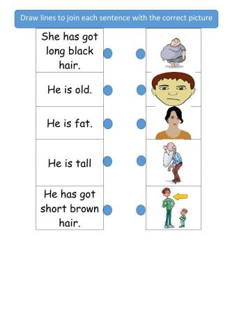 READ AND MATCH : DESCRIBING PEOPLE