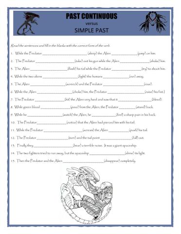 Past Continuous v Simple Past