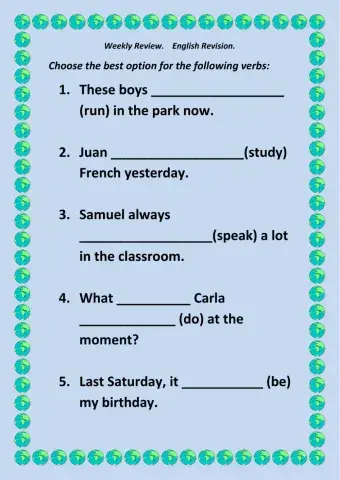 MIXED  VERB TENSE REVISION
