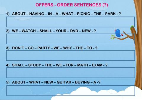 Offers - order sentences