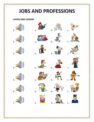 JOBS AND PROFESSIONS