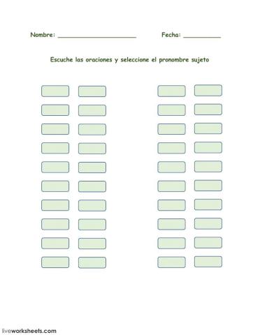 El verbo COMER -Escuche-Seleccione