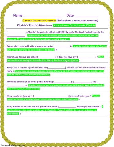 Florida’s Tourist Attractions - 1